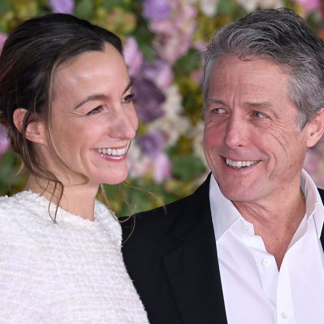 Hugh Grant makes rare appearance with glamorous wife Anna Eberstein