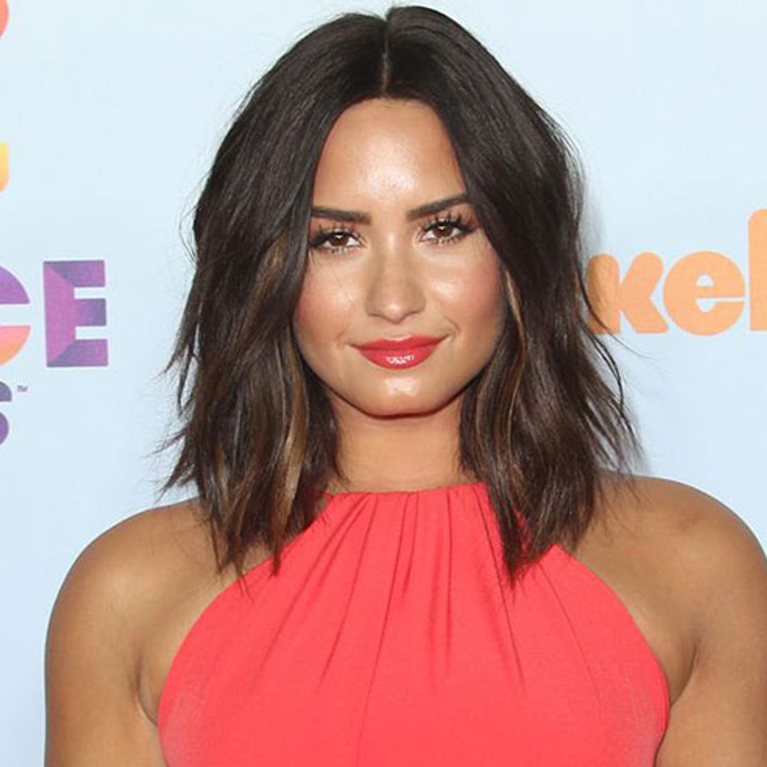 Look to try: Demi Lovato’s tousled lob