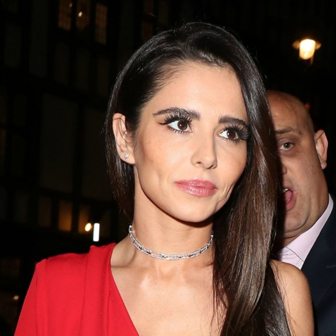 Cheryl wows in thigh-split red dress while filming Prince Charles' 70th birthday celebrations