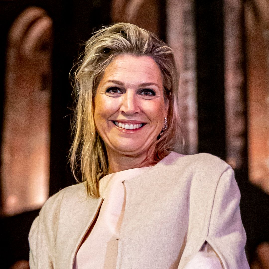 Queen Maxima stuns in velvet suit for festive night out in London