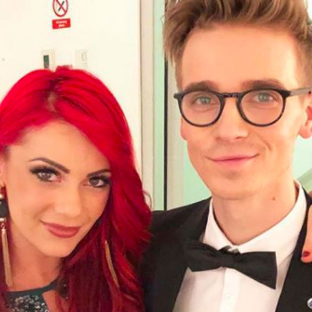 Strictly's Dianne Buswell and Joe Sugg lean in for a kiss as they reunite on New Year's Eve