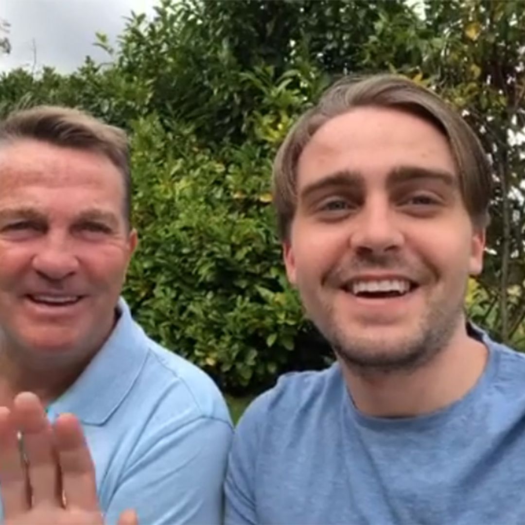 Bradley Walsh and son Barney reunite at family home in sweet video