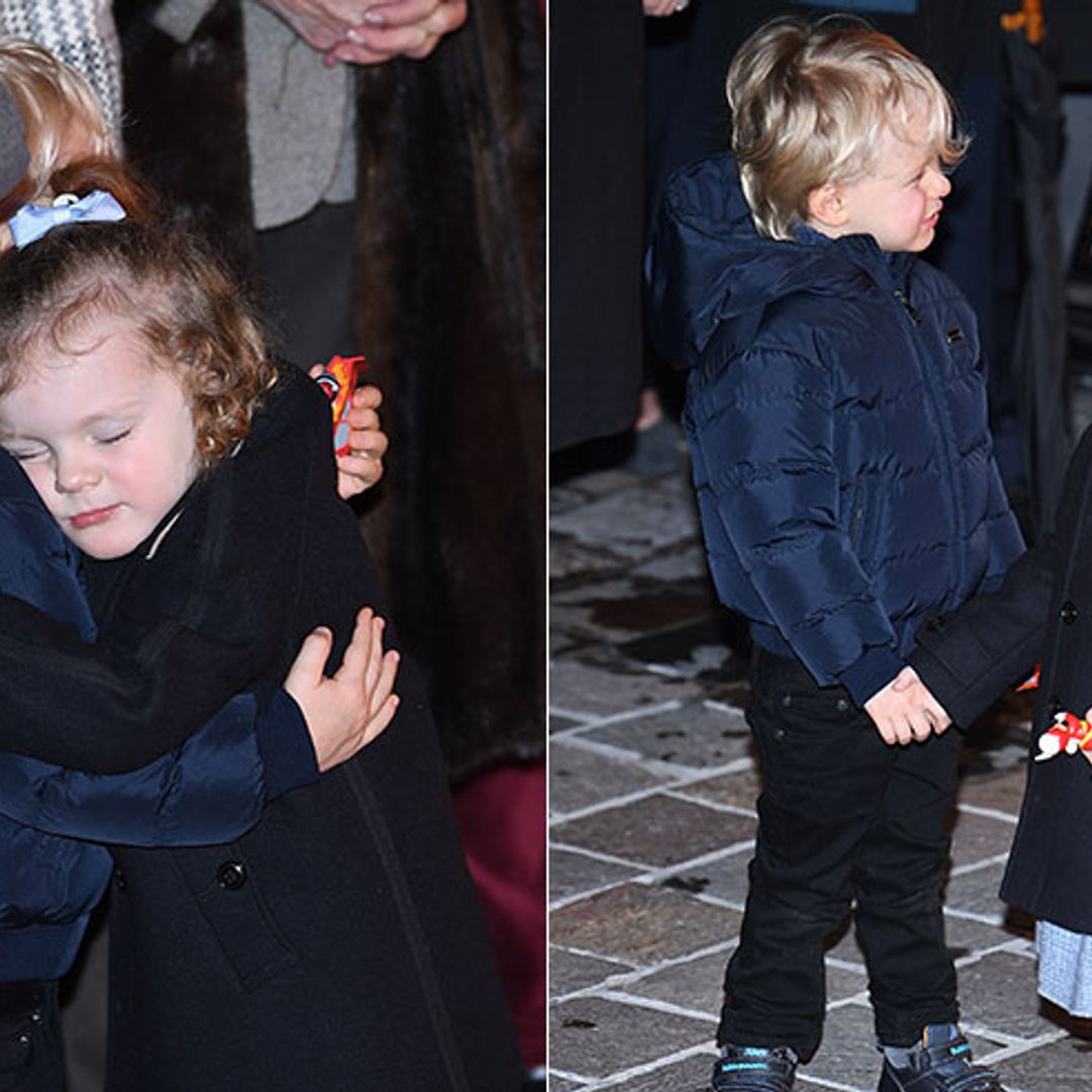 Monaco's Prince Jacques and Princess Gabriella show off strong twin bond