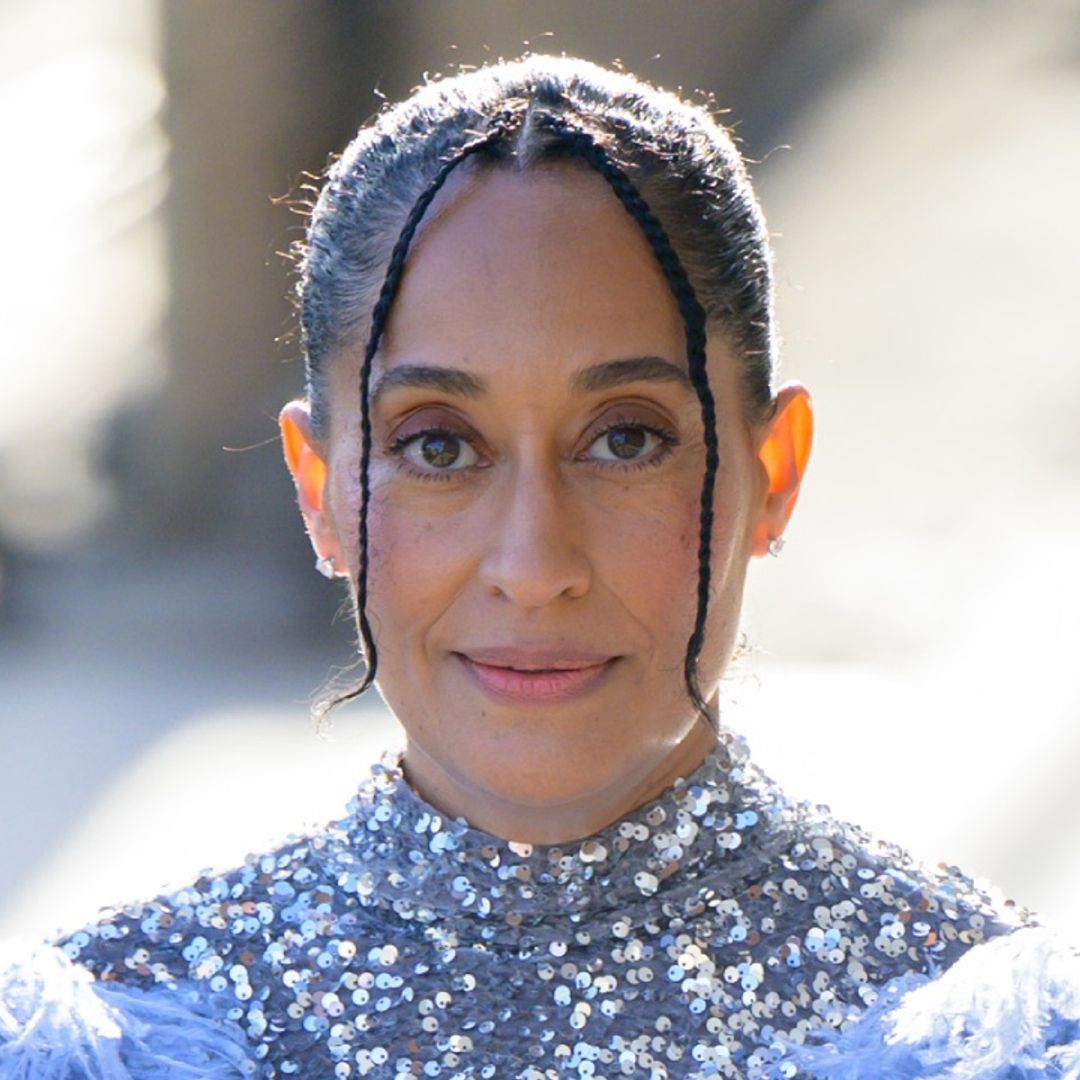 Tracee Ellis Ross stuns in sequined feathered dress after Black-ish series finale