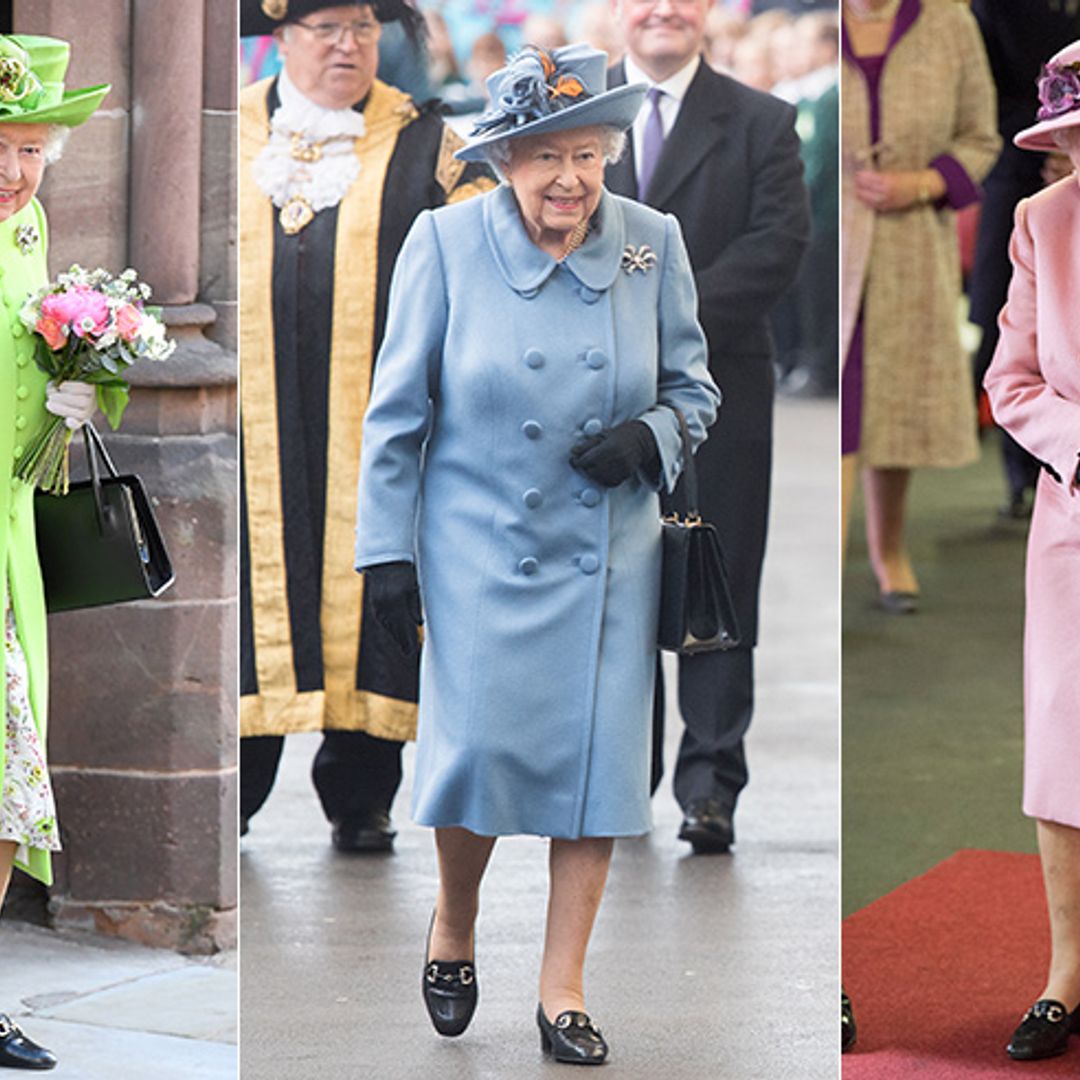 The Queen just broke her 50 year black shoe tradition and you HAVE to see her silver heels