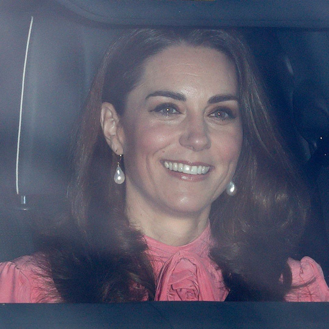Kate Middleton pictured arriving at Kensington Palace on her 38th birthday with toddler Prince Louis
