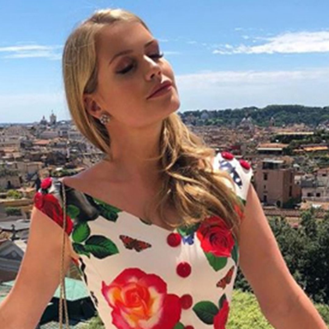 Lady Kitty Spencer just wore a dress with a coffee pot on it – and she still pulls it off!
