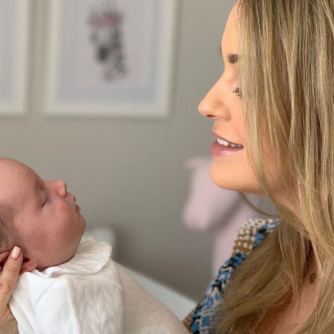Ola Jordan adorably matches with baby daughter Ella in pink outfits for sweet new snap