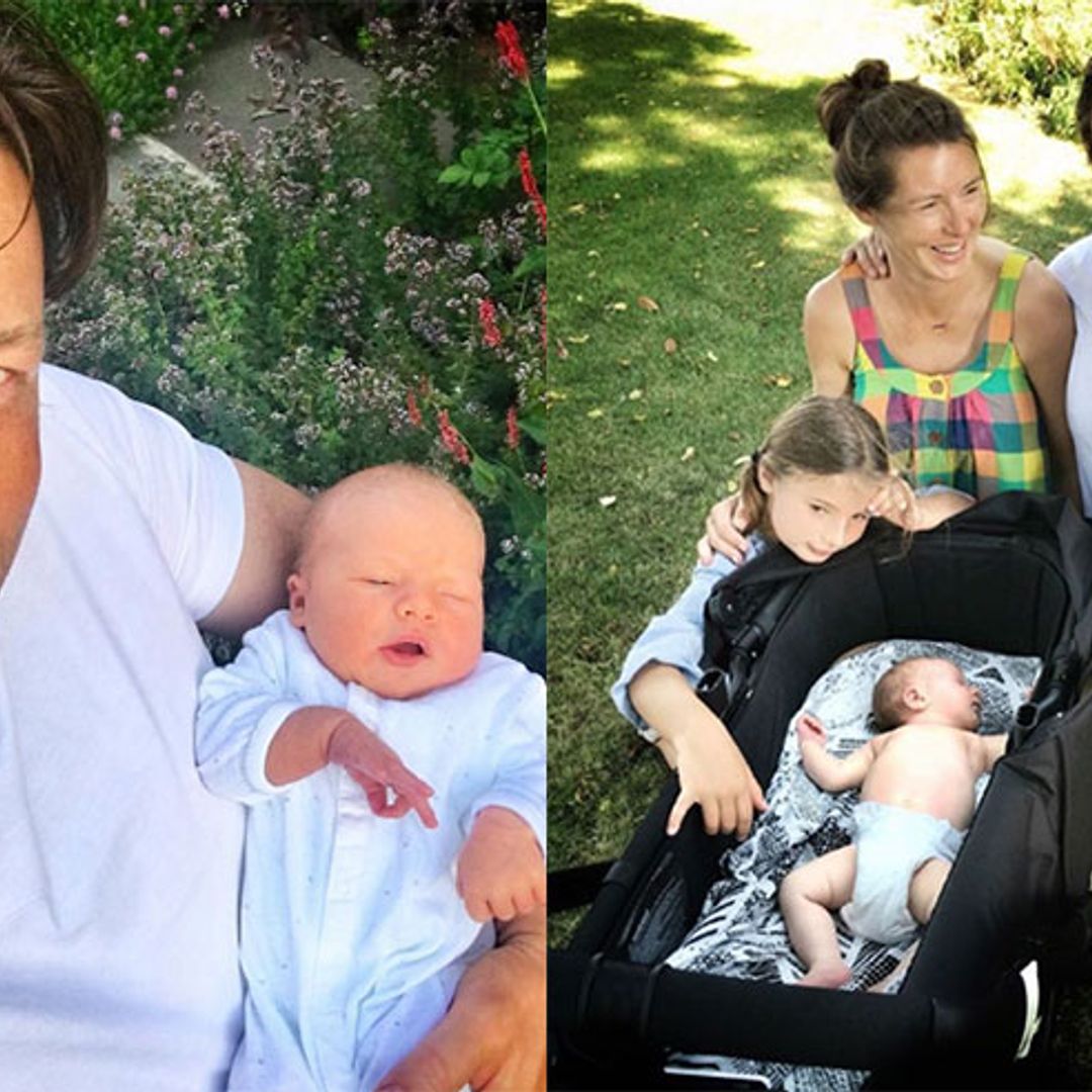 Jamie Oliver officially introduces his son River Rocket with the cutest snap