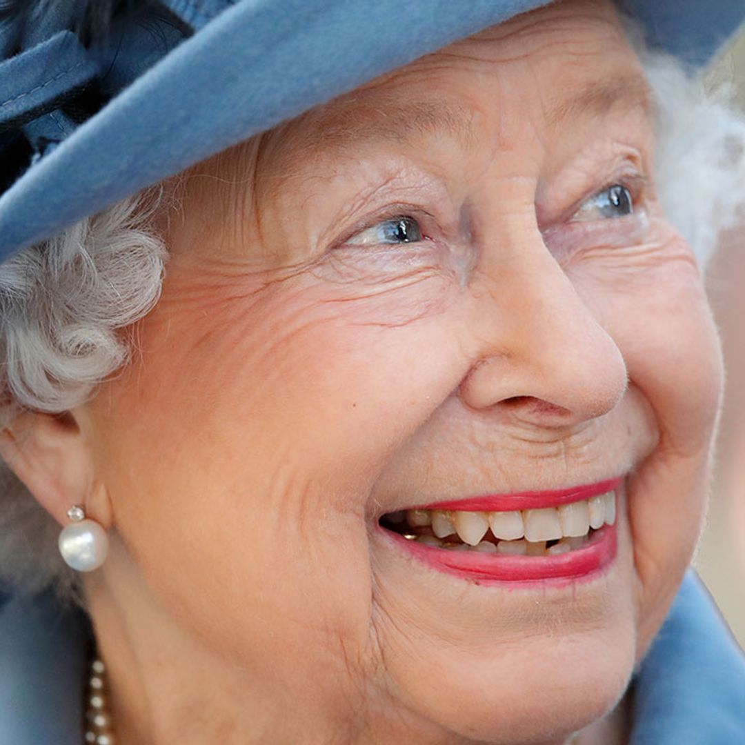 The Queen dons floral scarf and pink lipstick for birthday outing