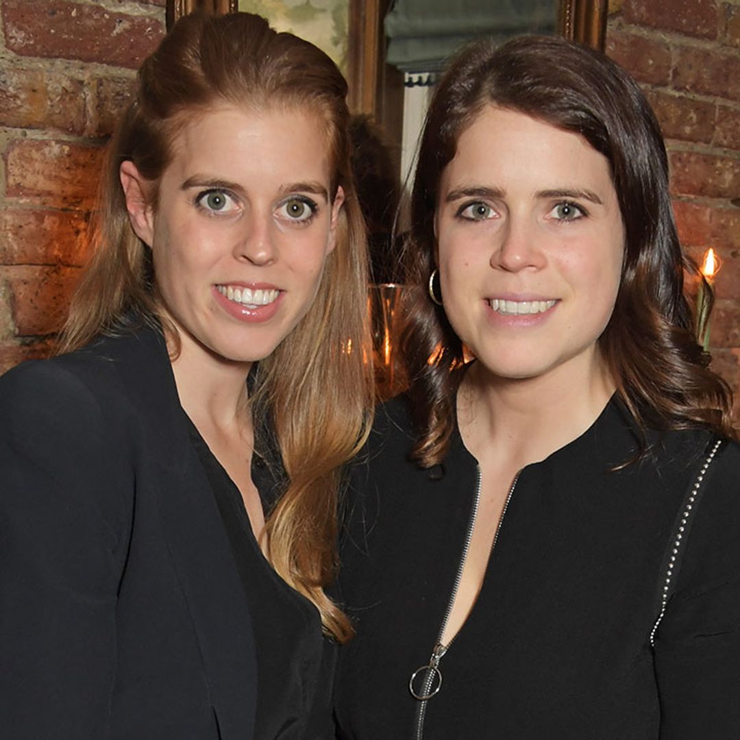 Princess Beatrice dazzles in satin skirt during rare night out with sister Eugenie
