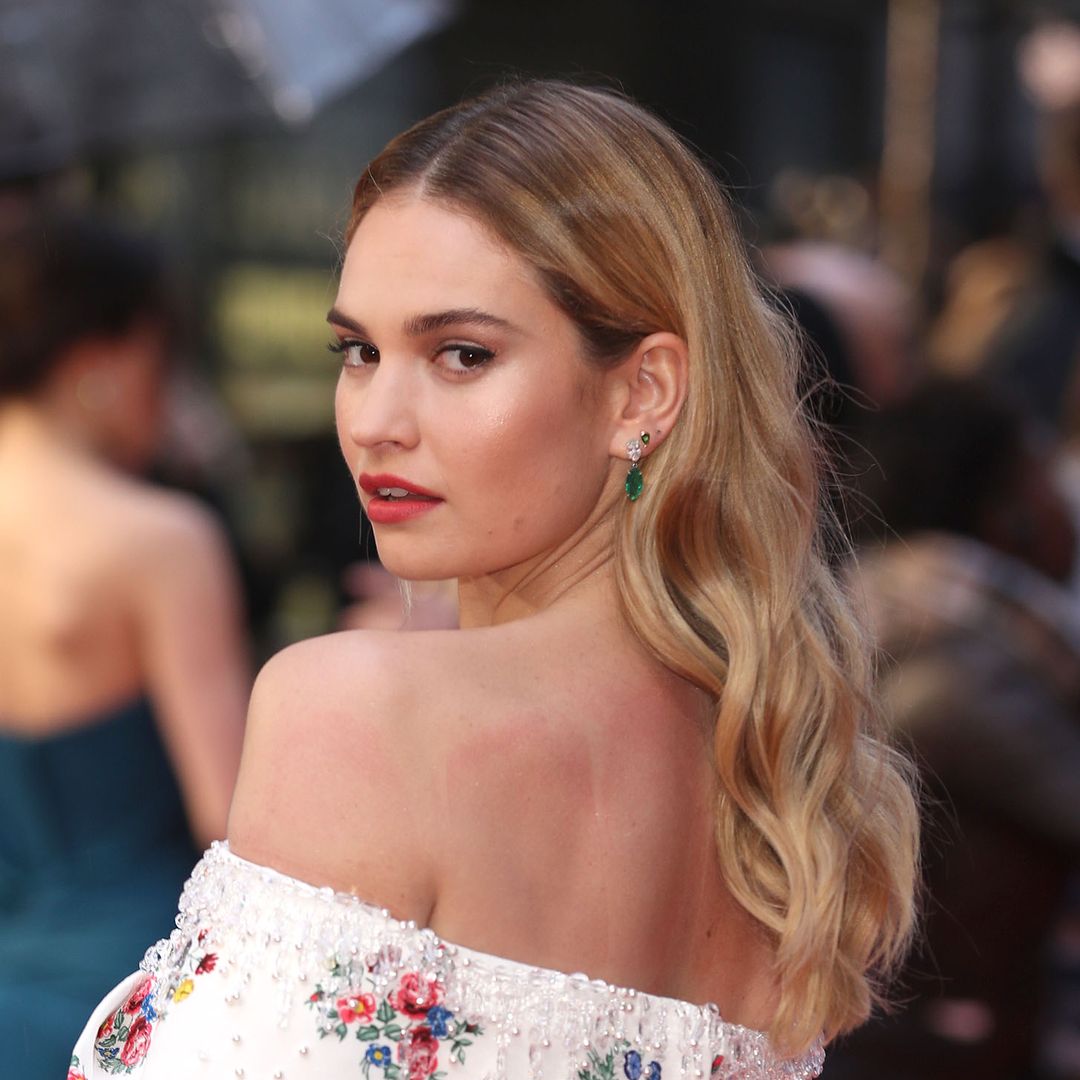 Lily James wore Meghan Markle's favourite necklace and you probably didn't notice