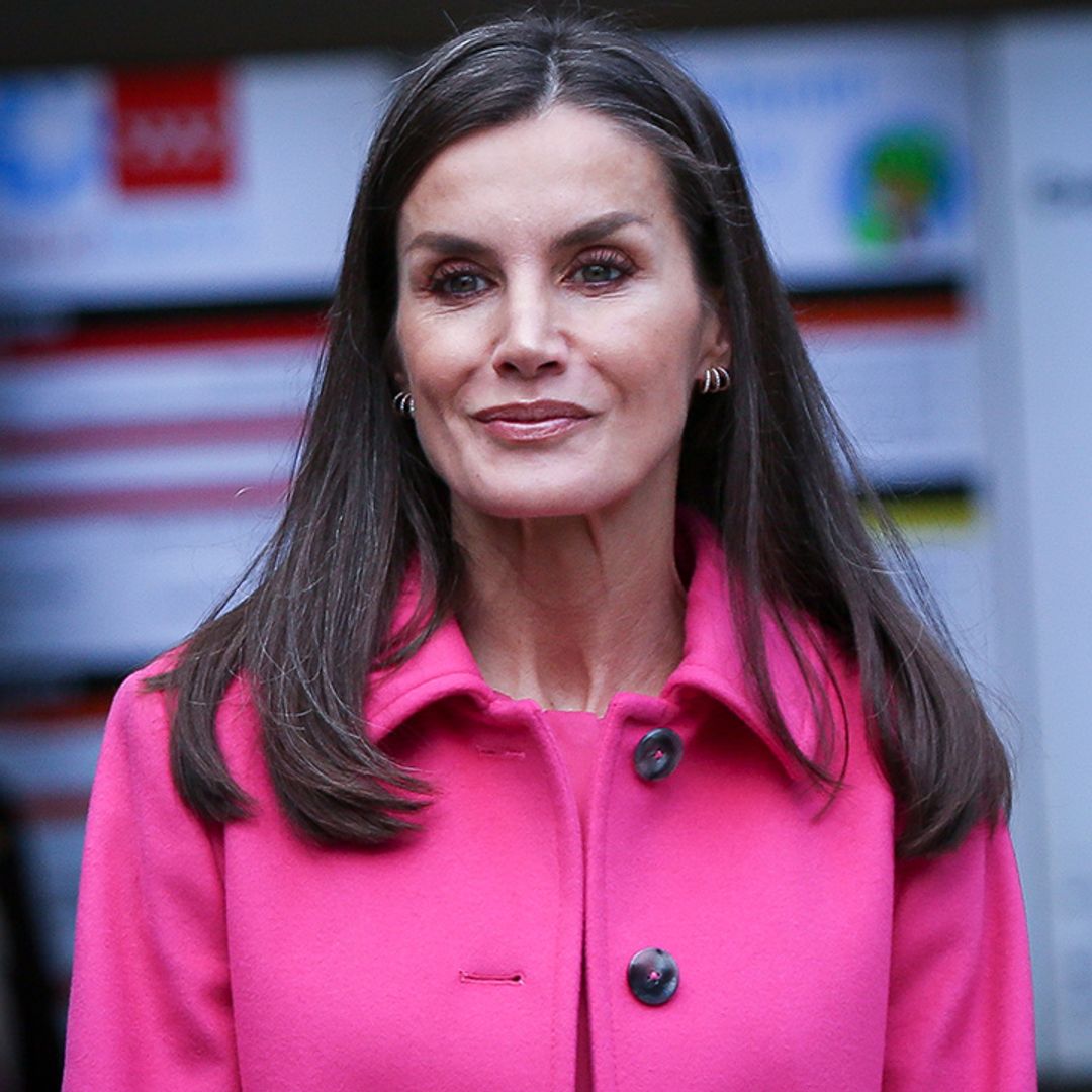 Queen Letizia embraces the Barbiecore trend in head to toe pink