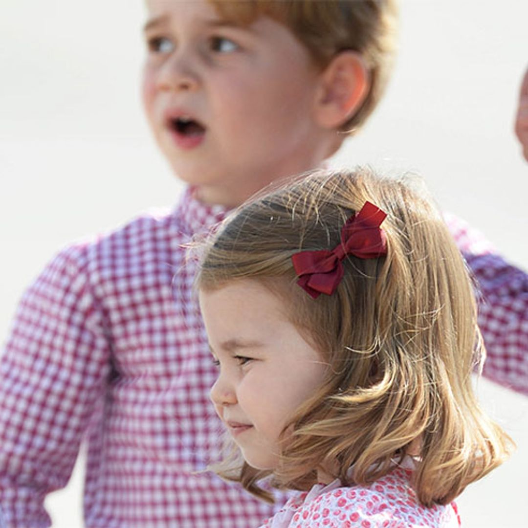 Prince George and Princess Charlotte just wore matching shoes – and they cost £35