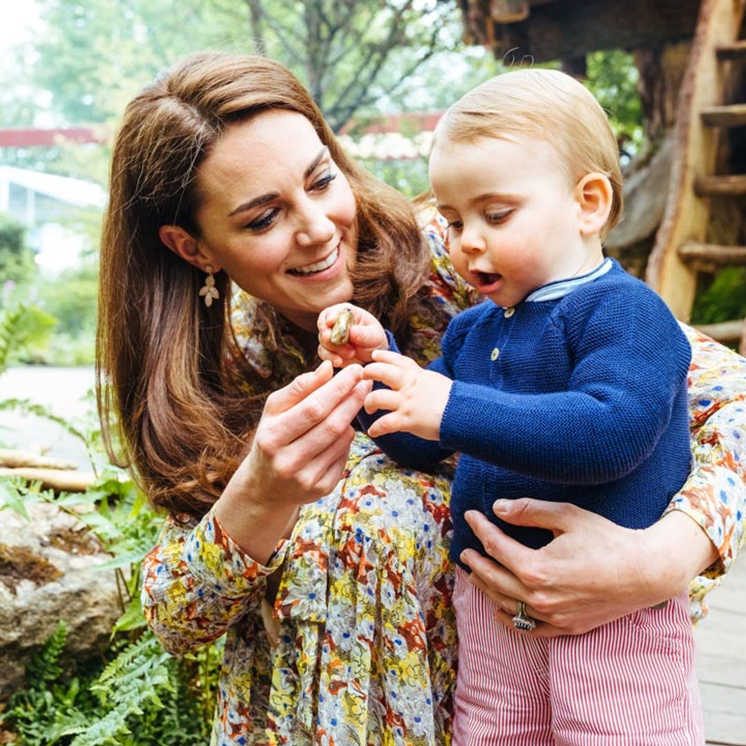 Kate Middleton takes Prince George, Princess Charlotte and a WALKING Prince Louis to Chelsea Flower Show - all the photos