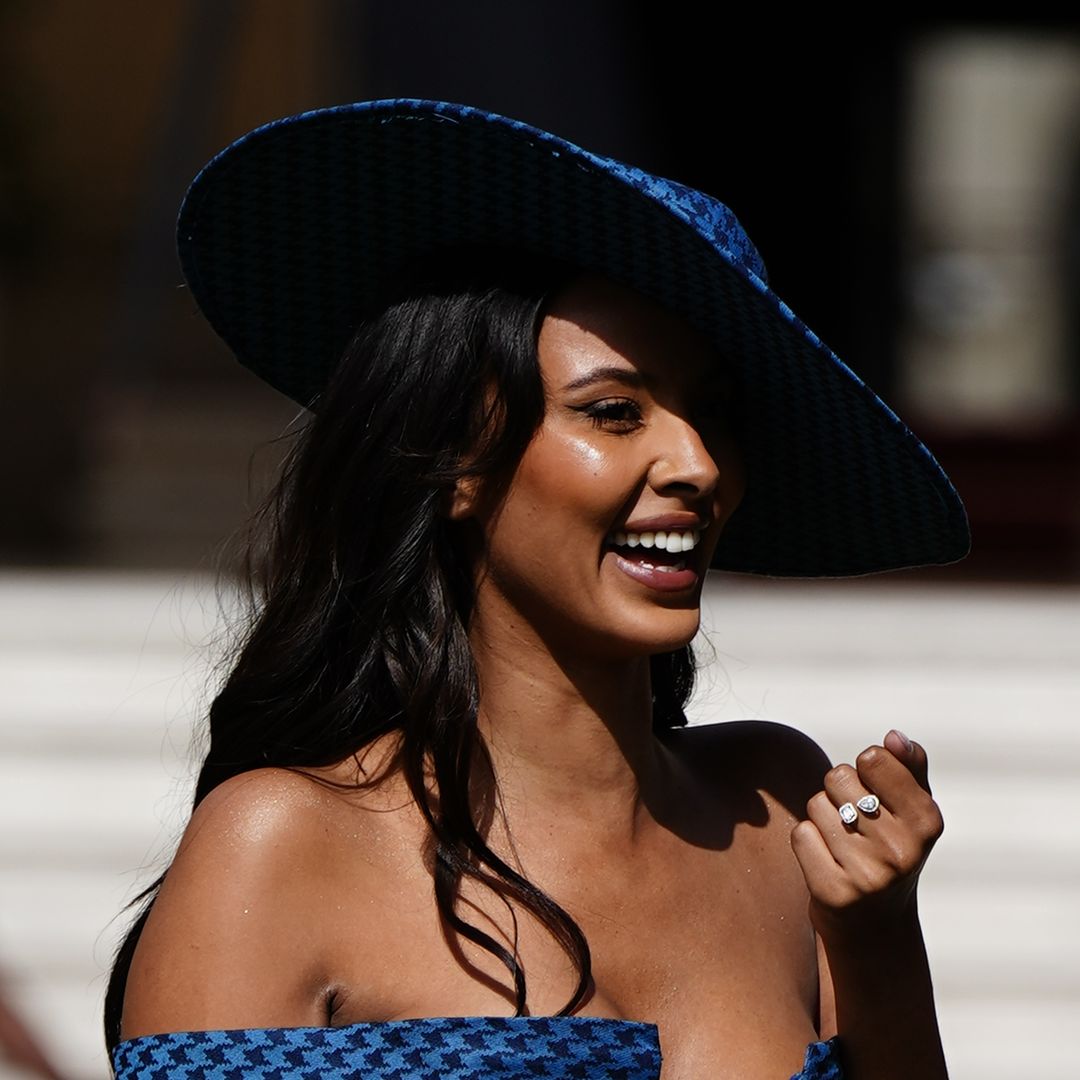 Maya Jama stuns in risqué-off-the shoulder fitted dress to meet King Charles