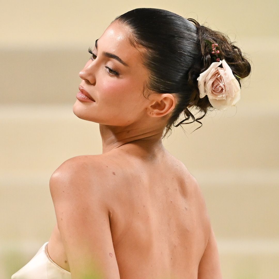 Kylie Jenner goes method in nude makeup-blend dress