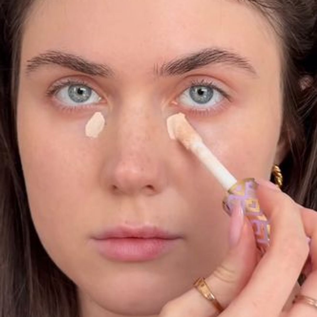 undereye concealer trick step 1