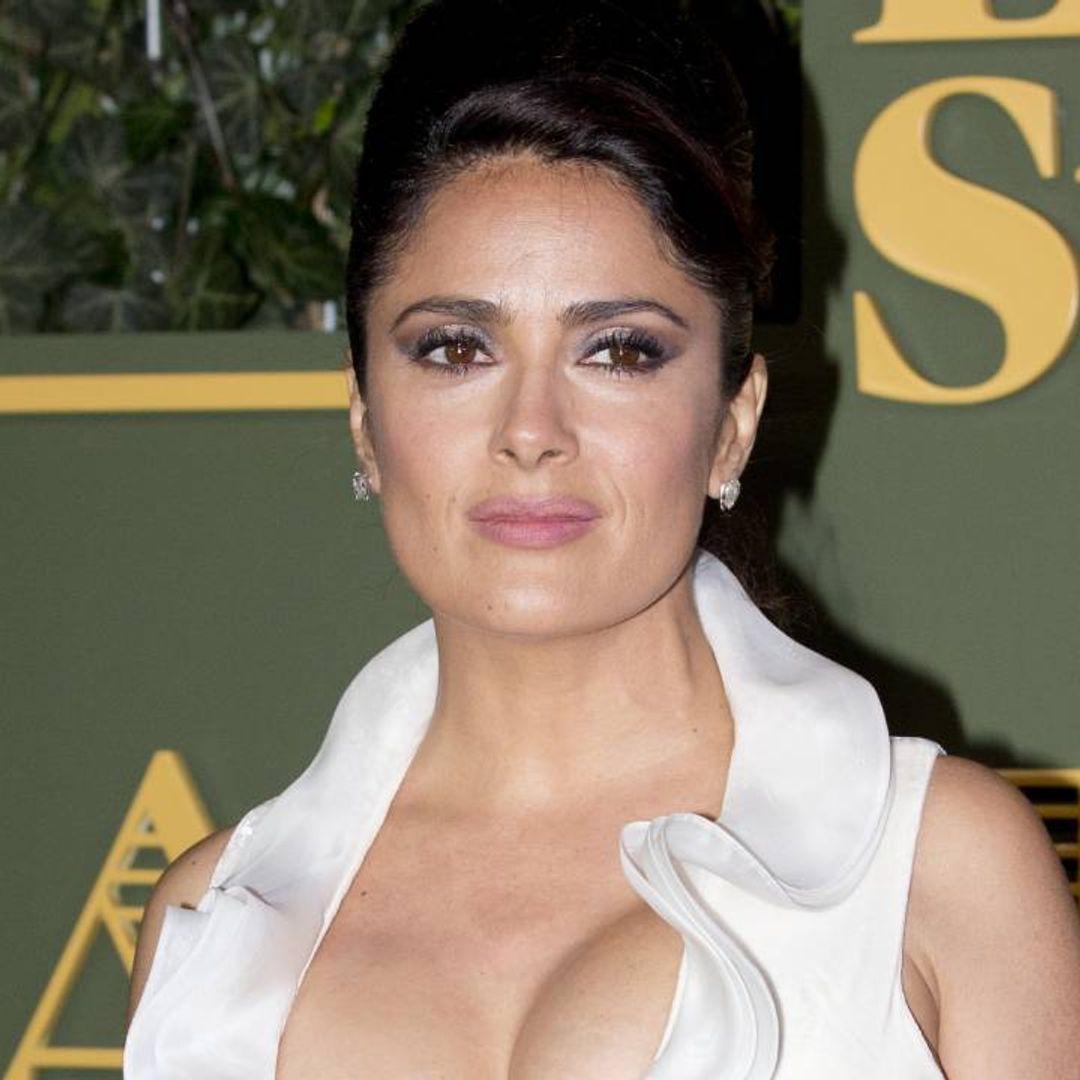 Salma Hayek wows in strapless white dress during dreamy photoshoot
