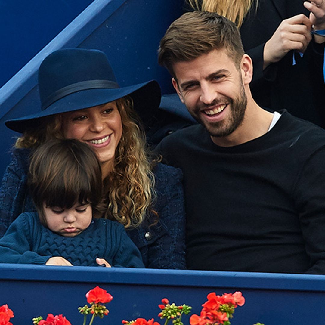 Shakira's son Milan steals the show as her partner Gerard Piqu&eacute; picks up award