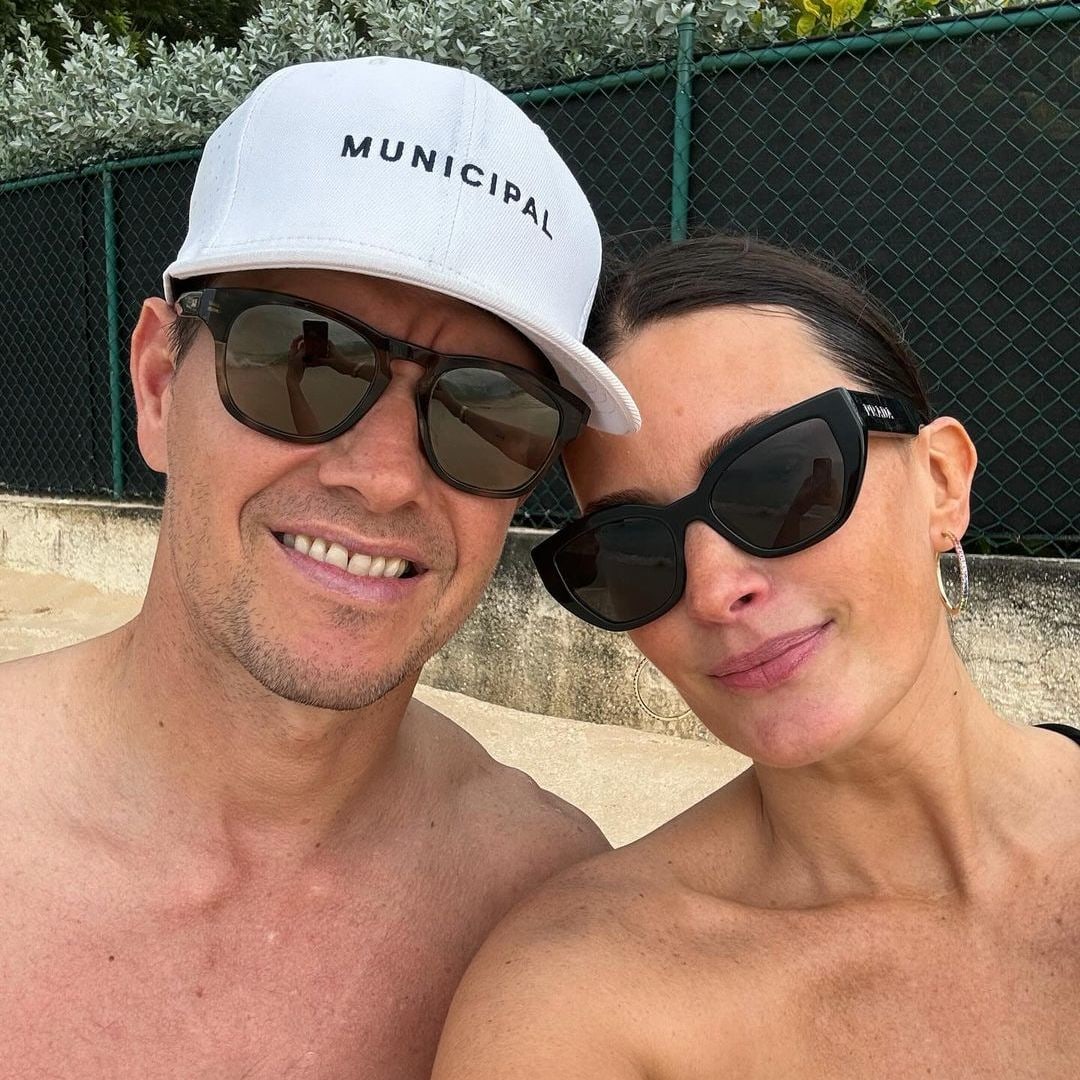 Mark Wahlberg's wife Rhea, 45, looks phenomenal in slinky bikini as pair hit the beach for Christmas break