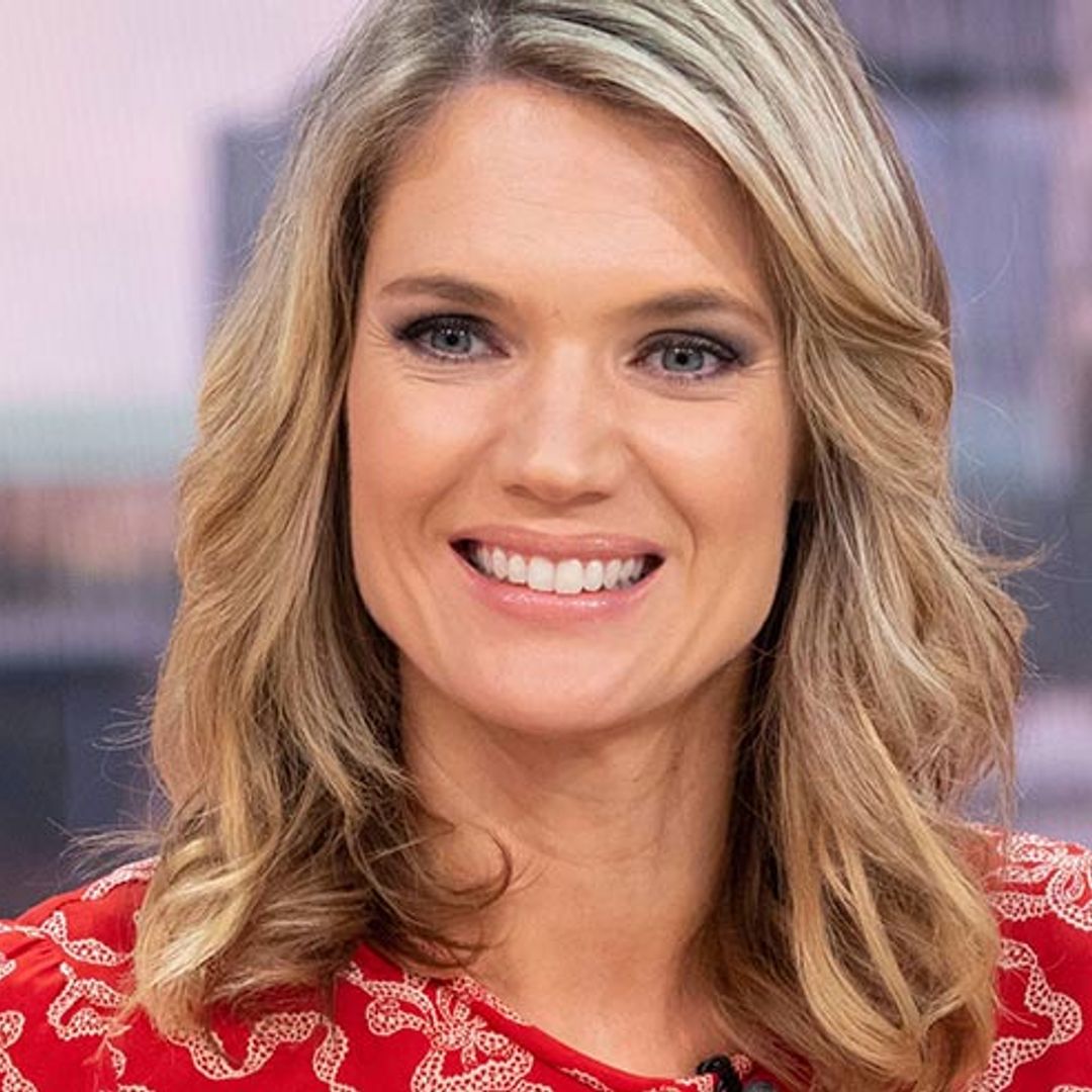 Good Morning Britain’s Charlotte Hawkins heads to Next for the perfect red lace dress