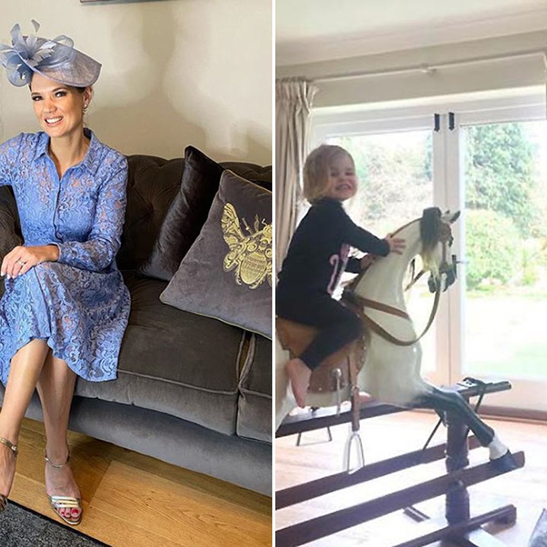 Charlotte Hawkins' stunning living room unveiled inside Surrey home