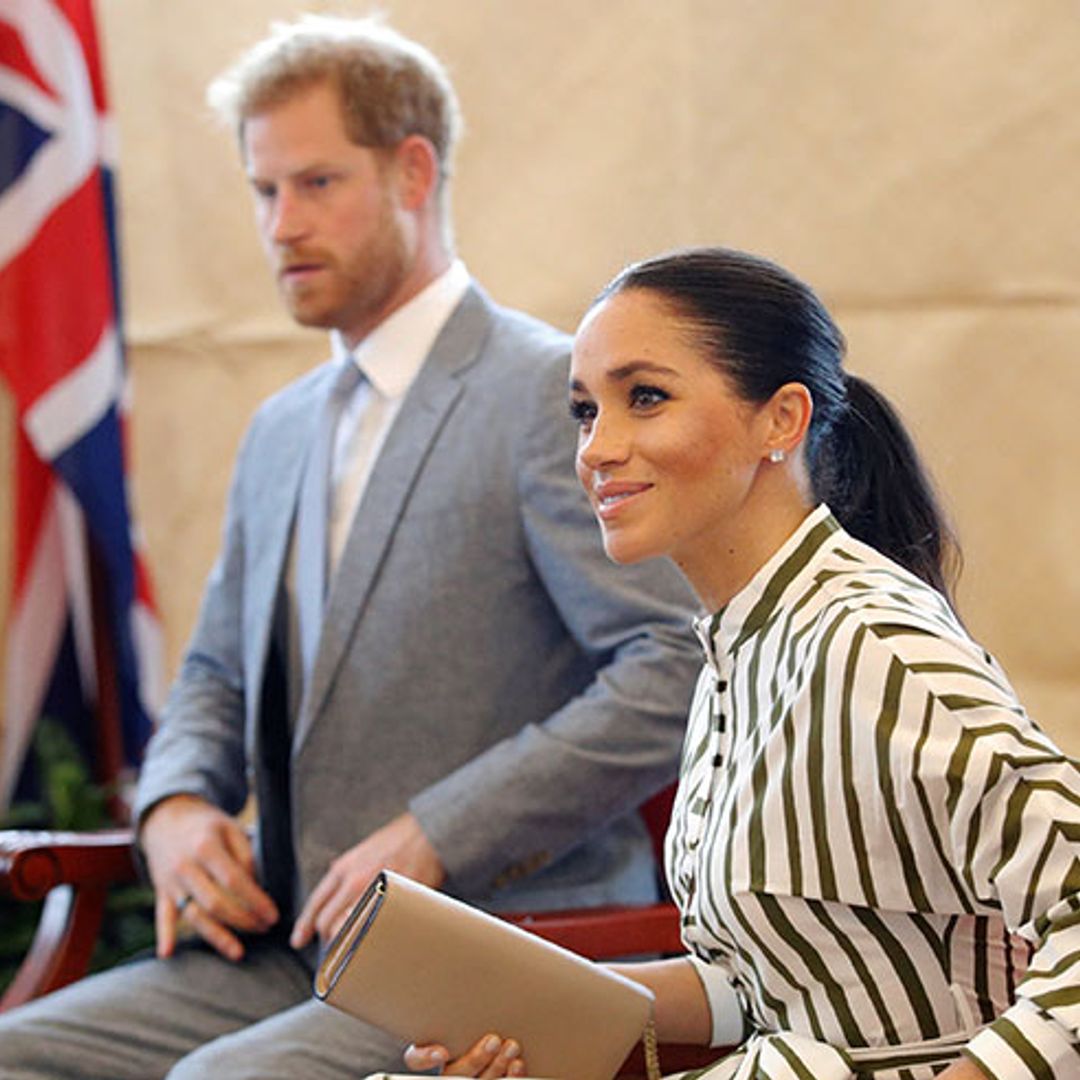 Duchess Meghan is chic in gorgeous cotton dress to meet the Prime Minister of Tonga