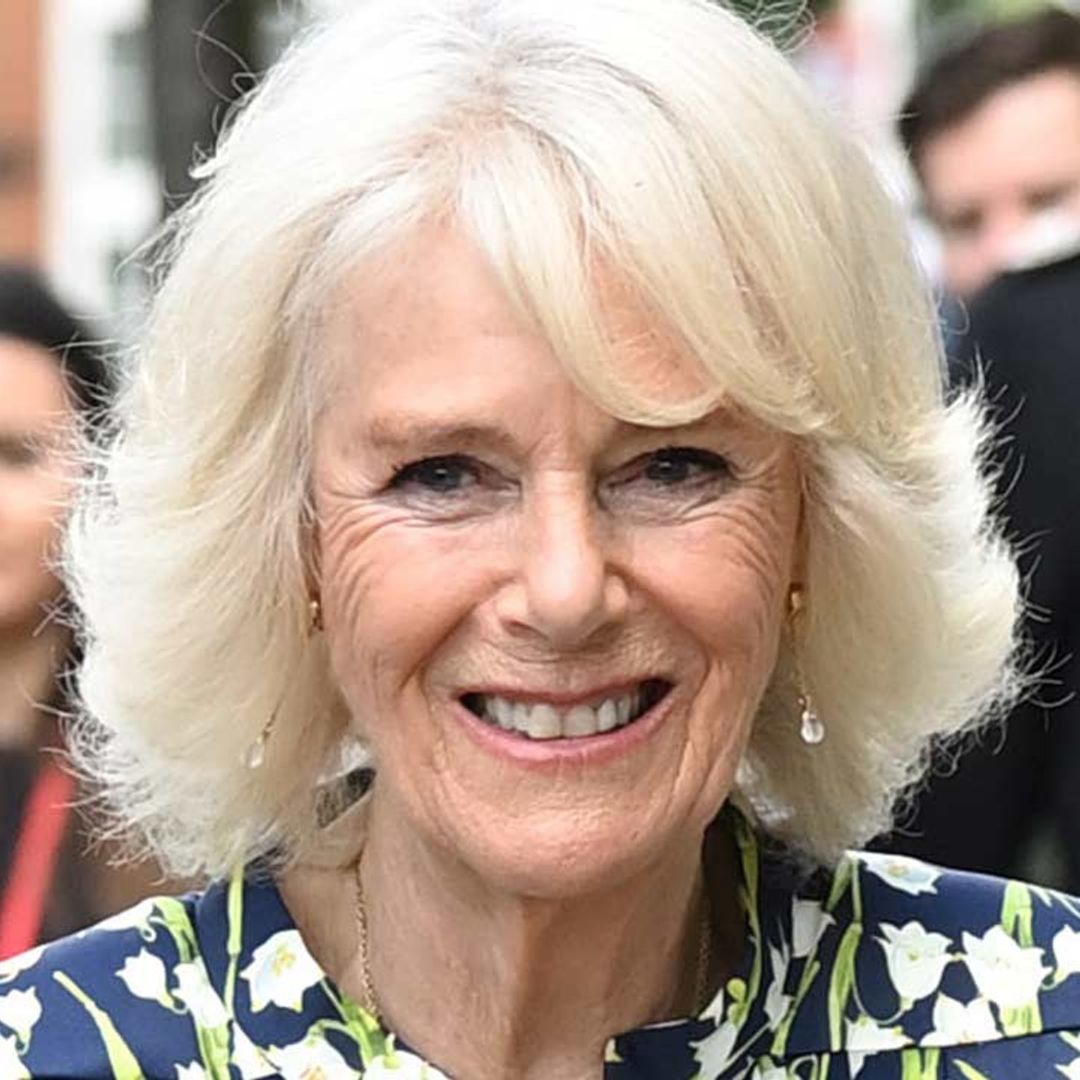 Duchess Camilla surprises in beautiful printed dress for pub visit