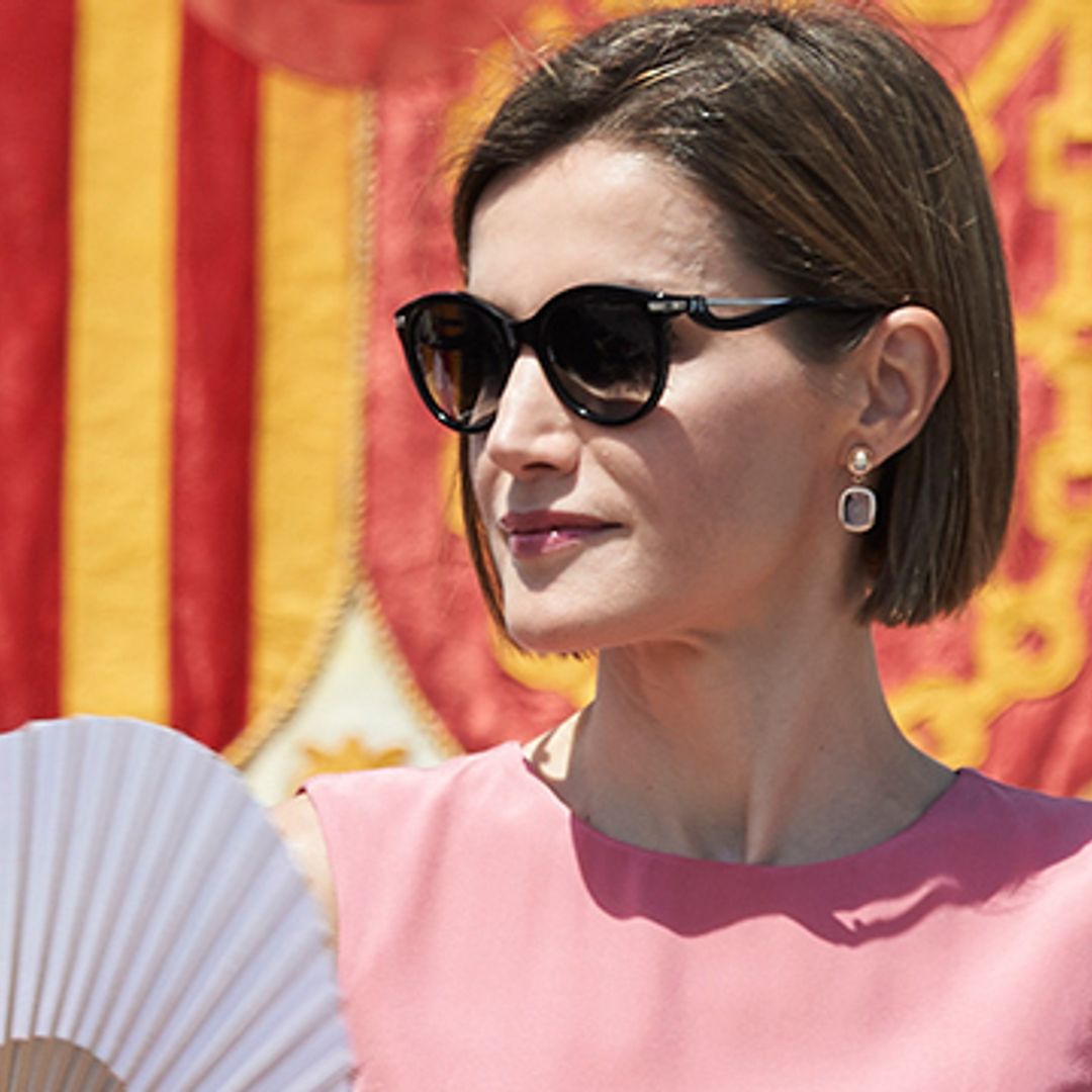 Queen Letizia of Spain's hot summer fashion: Leather, lace and stilettos