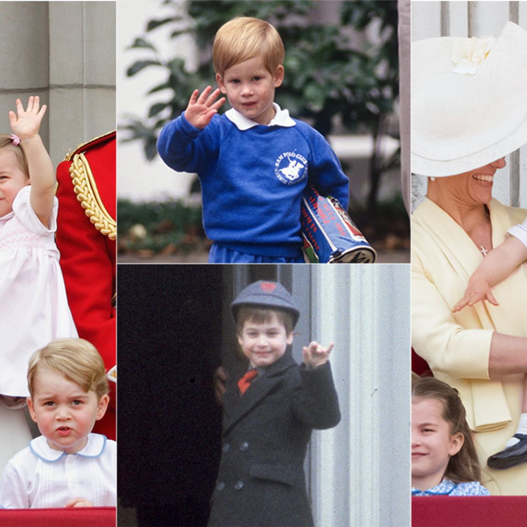 All the times the Queen's youngest family members have perfected their royal wave