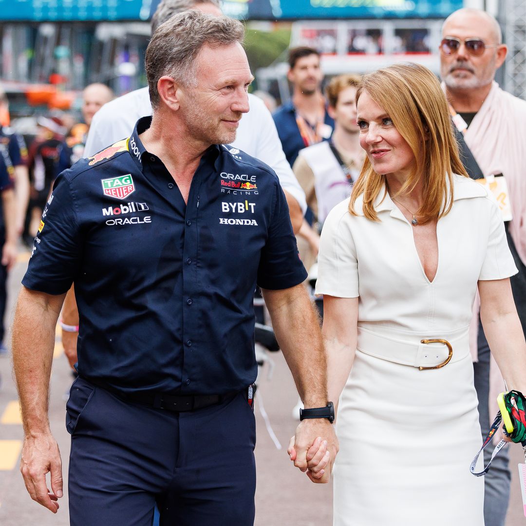Geri Horner supported by husband Christian as she makes major announcement