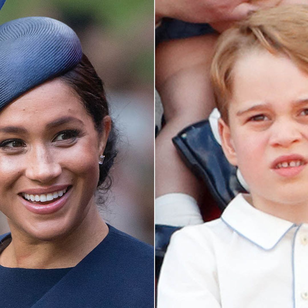 The sweet way Prince George made Meghan Markle laugh at Trooping the Colour