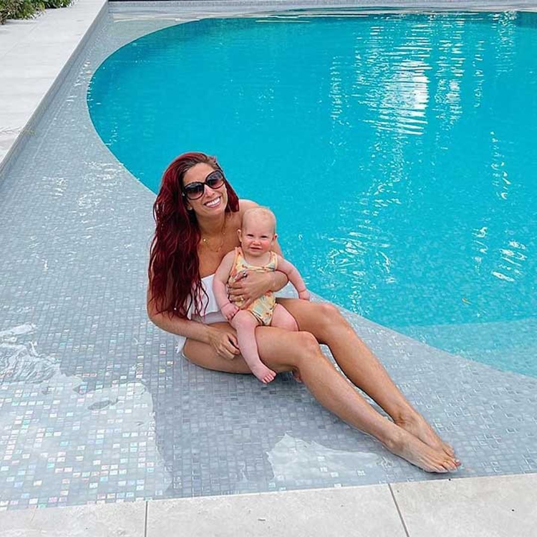Stacey Solomon's swimming pool becomes 'village lido' as kids' schools close