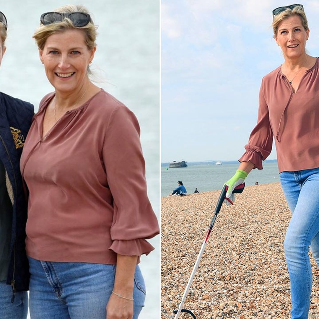 Countess Sophie twins with daughter Lady Louise in skinny jeans