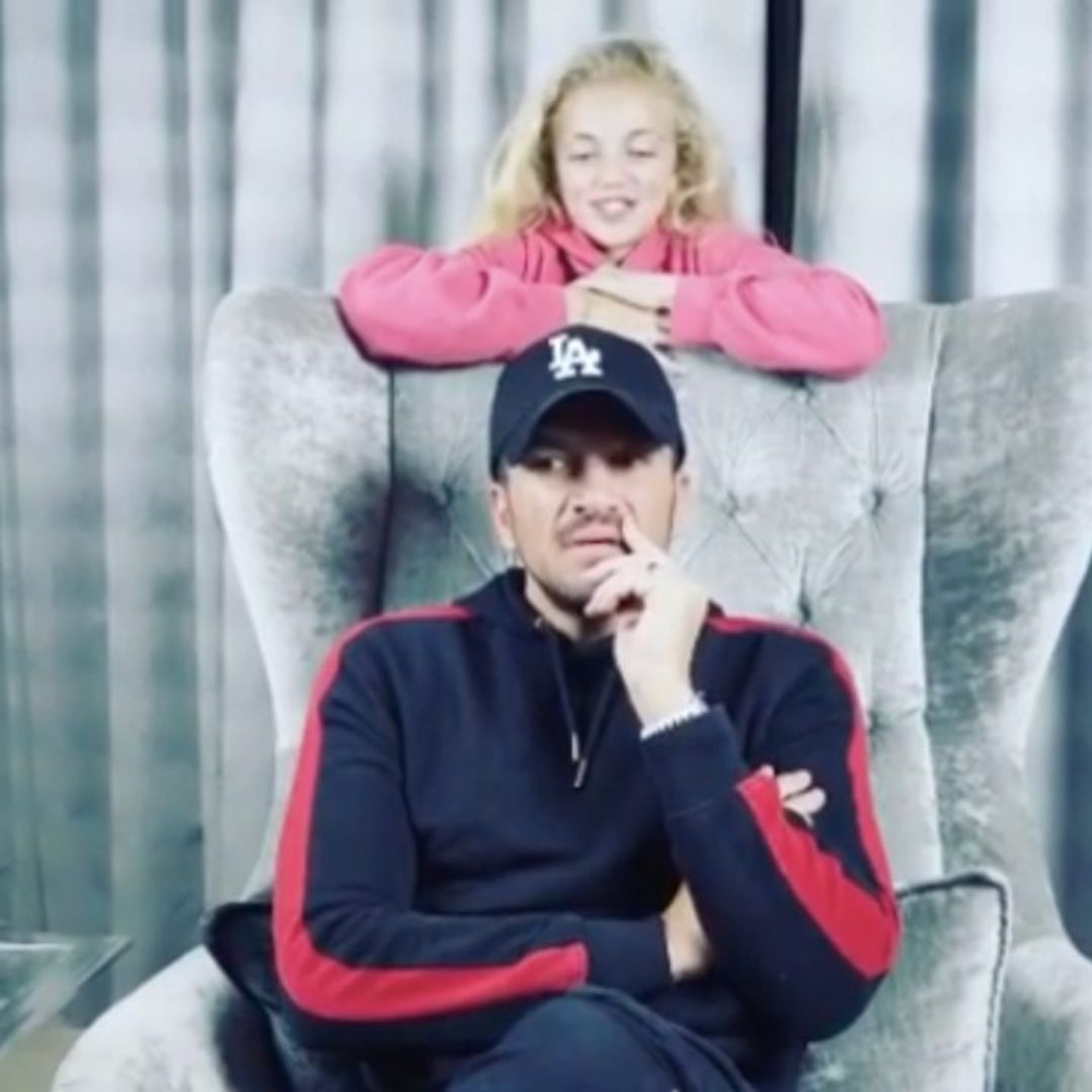Peter Andre is annoyed by daughter Princess in hilarious video 