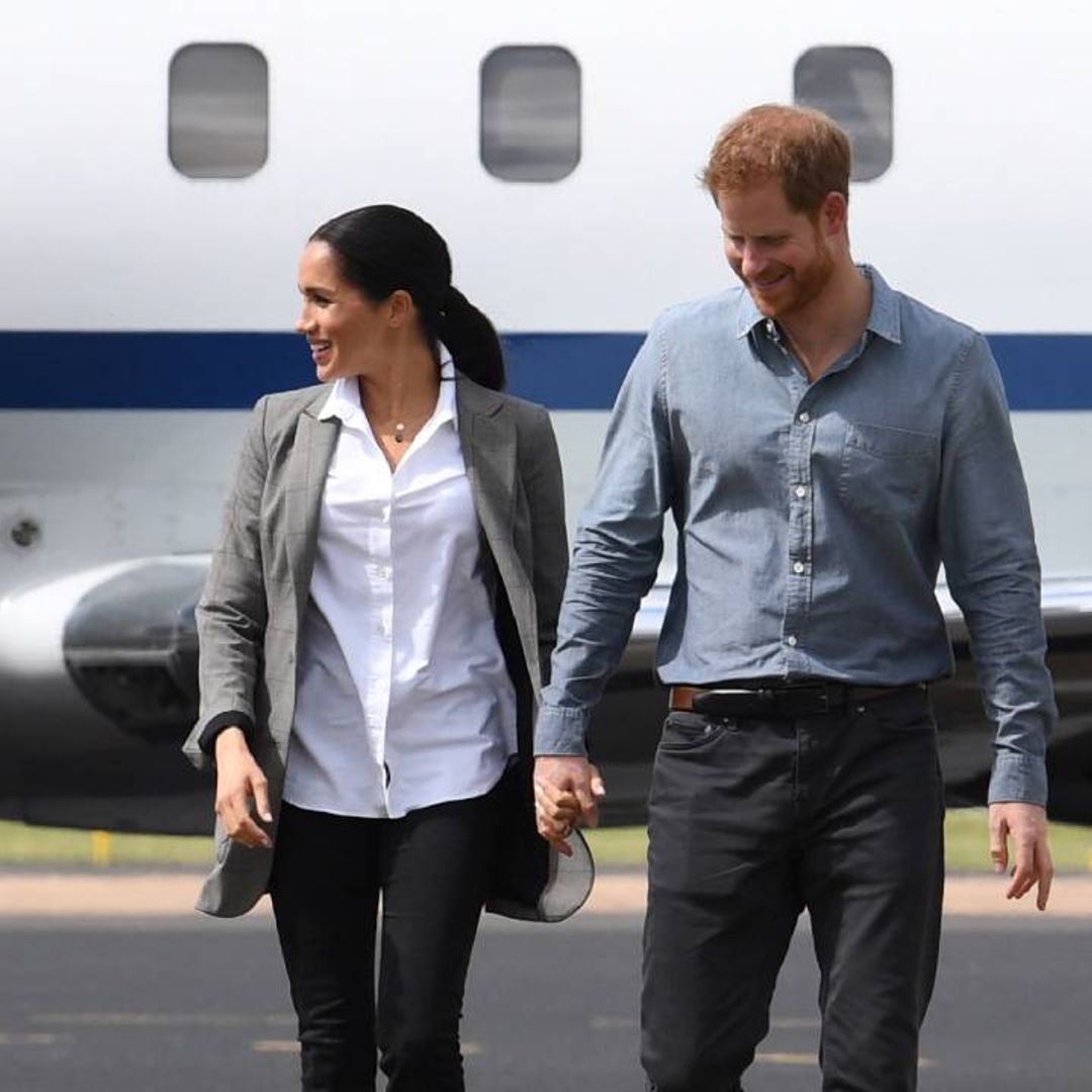 Meghan Markle and Prince Harry pictured together on Valentine’s Day for the first time since royal exit