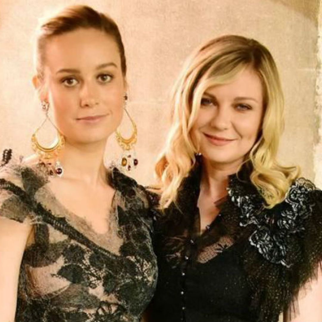 Brie Larson and Kirsten Dunst take in Rodarte runway show