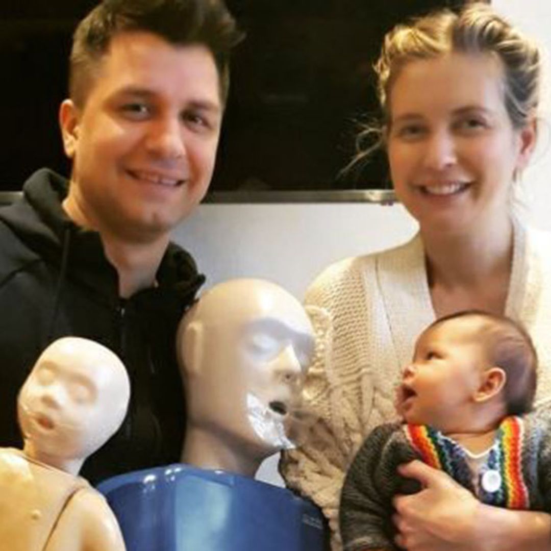 Rachel Riley and Pasha Kovalev inspire fans after completing baby first aid course