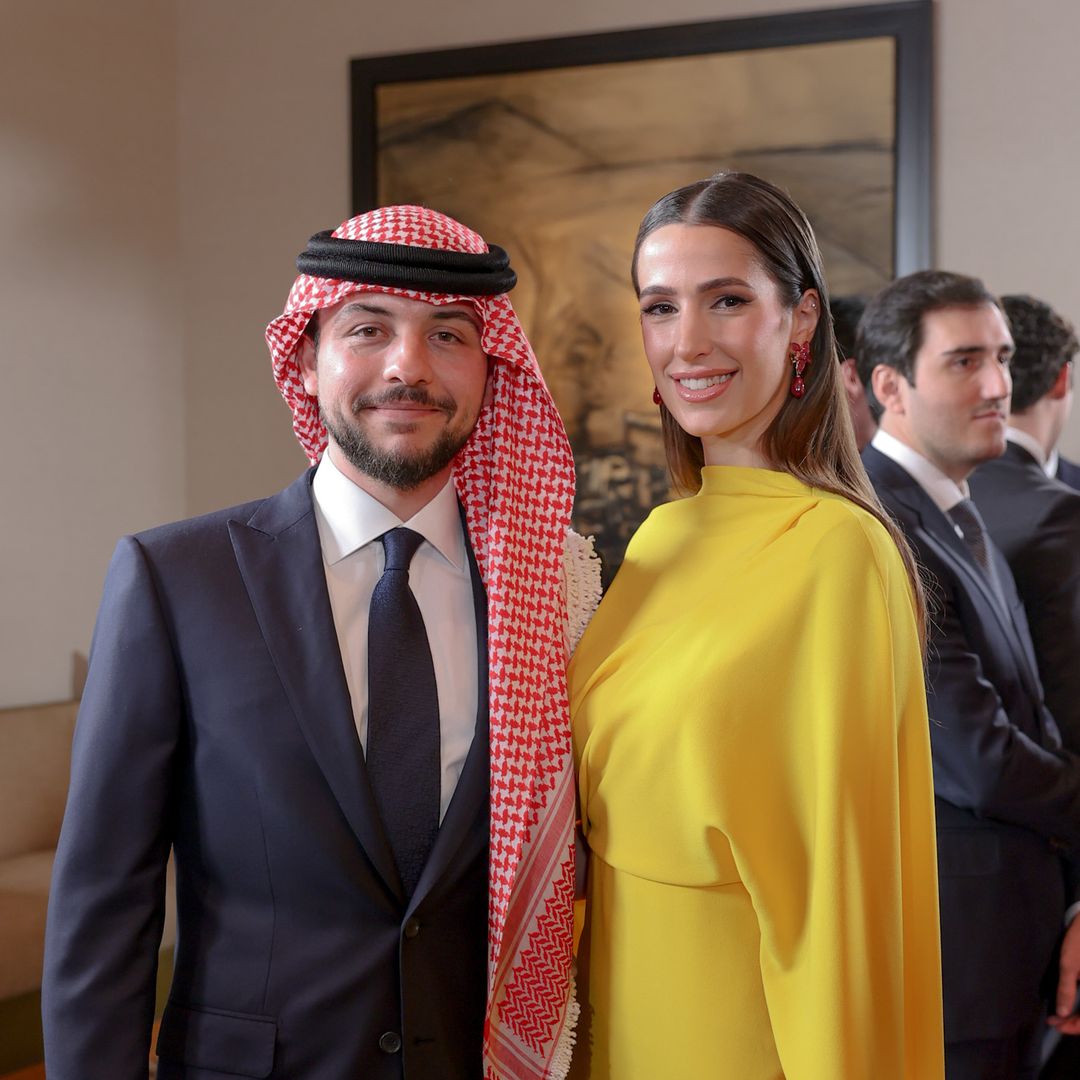 Princess Rajwa of Jordan breaks with tradition in ultra modern wedding outfit