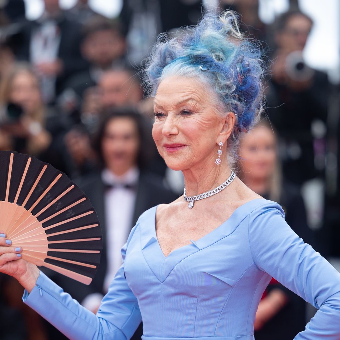 Helen Mirren unveils blue hair transformation at Cannes that nobody expected
