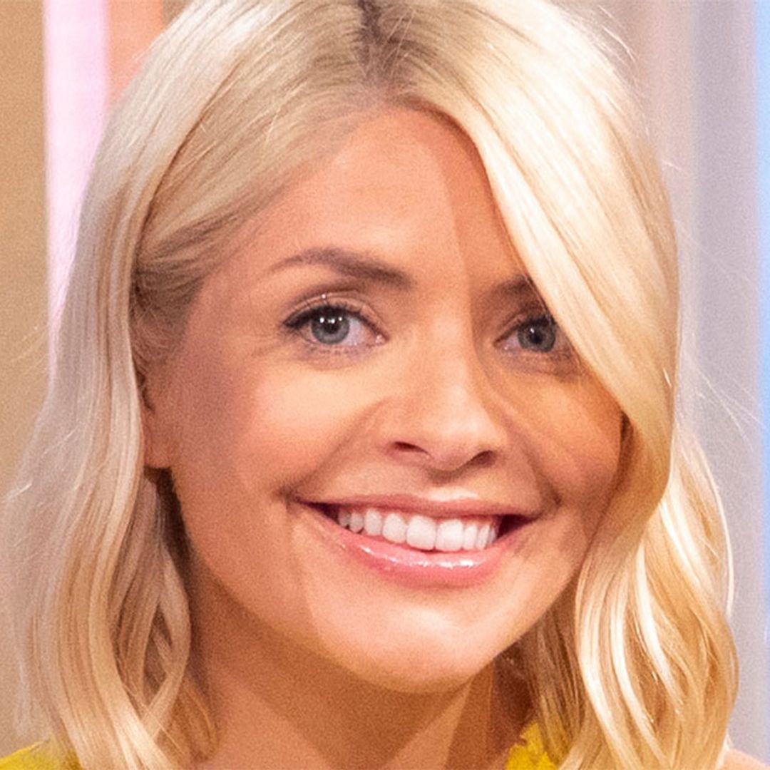 Holly Willoughby's navy dress has THE most unique print & Instagram's loving it