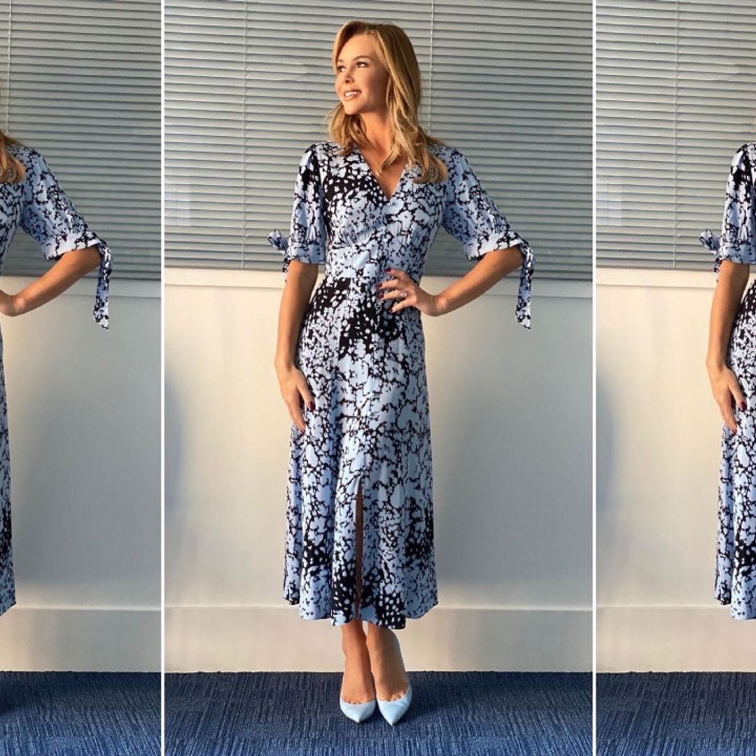Amanda Holden's fans are in love with her beautiful blue Whistles dress - and it's selling out fast