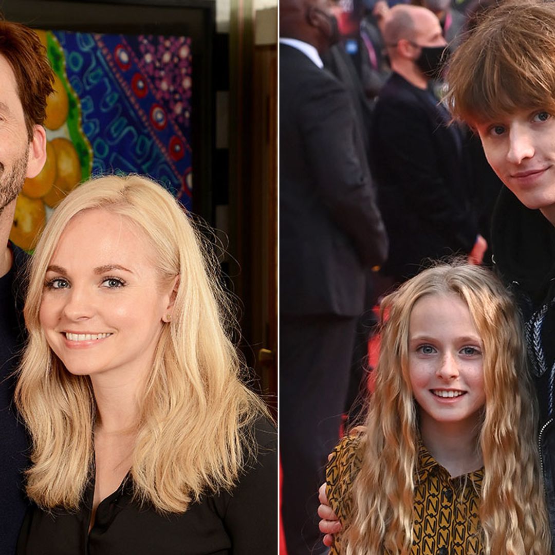 Georgia and David Tennant's daughter Olive walks the red carpet with brother Ty ahead of film debut