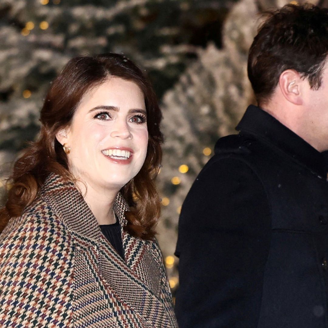 Princess Eugenie just wore the most fabulous festive coat - check out the fringe detail