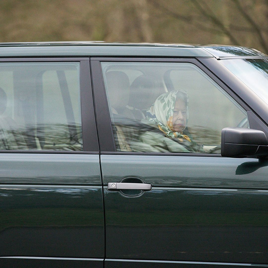 The Queen buckles up and drives unaccompanied five days after Prince Philip's crash