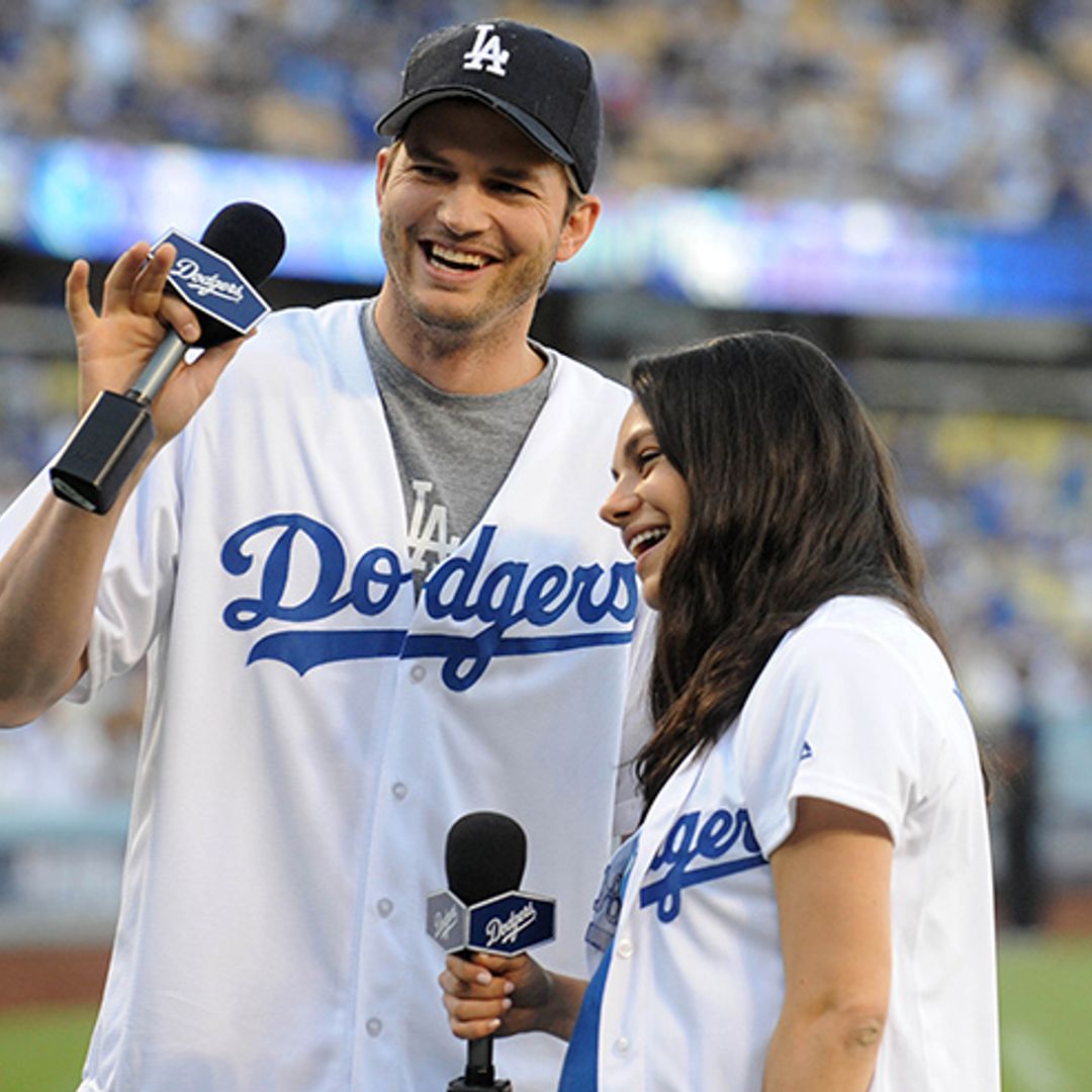 Mila Kunis shows off beautiful baby bump on sporty date with Ashton Kutcher