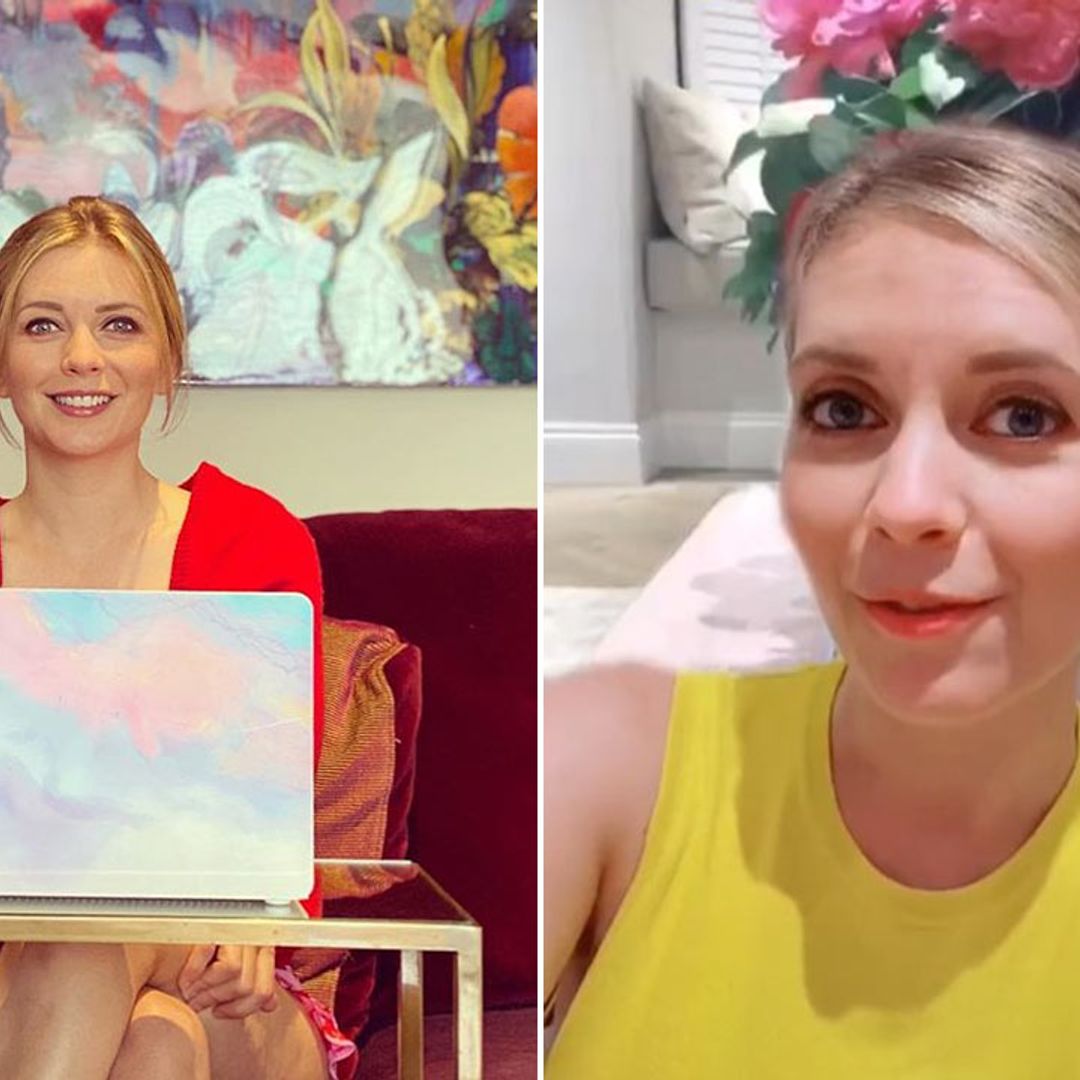 Rachel Riley shares unseen living room view at London home
