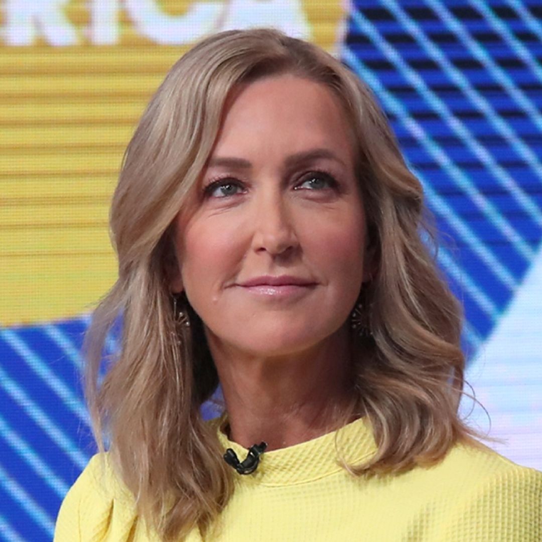 Lara Spencer encourages fans to adopt as she poses with adorable rescue dog