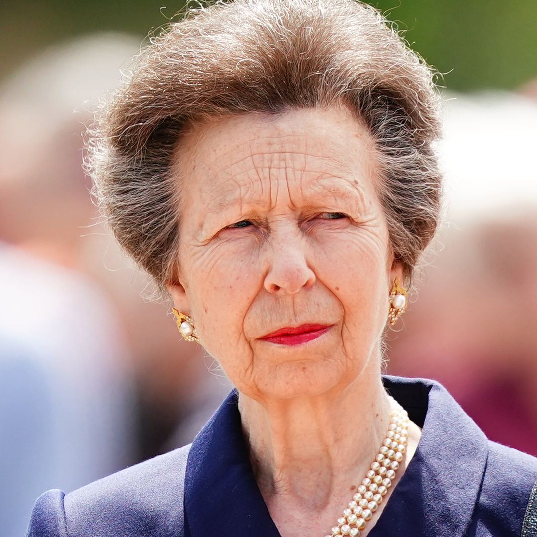 Princess Anne sports waist-length hair in family photoshoot at home with ex